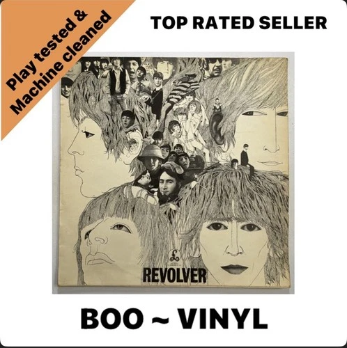 The Beatles Revolver LP PCS 7009 Stereo UK Parlophone  Vinyl Record  VG+ / VG+