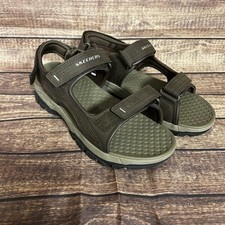 Skechers Tresmen Garo Sandals Mens 9 Wide Brown Relaxed Fit Strap Sandals 204105