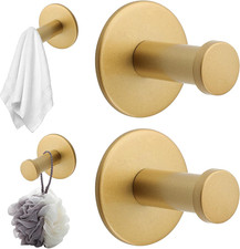 4 Packs Towel Hooks for Bathroom, Screw-in Shower Hooks