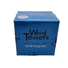 Word Teasers Game "World Geography" TALK LAUGH LOVE Jokes Family Fun NEW SEALED
