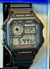 Casio World Time, 45mm, 8.5 , New Never Worn, In Box/Papers