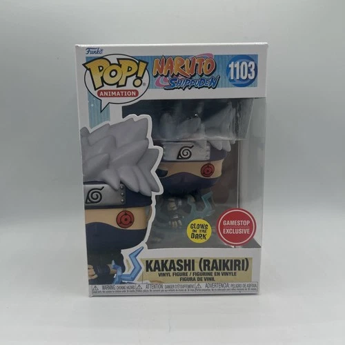 Funko Pop! Naruto Shippuden Kakashi (Raikiri) #1103 GameStop Exclusive Glow