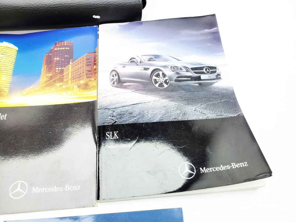 MERCEDES SLK R172 OWNERS MANUAL HANDBOOK KIT WITH LEATHER WALLET 2014 - Image 4 of 4