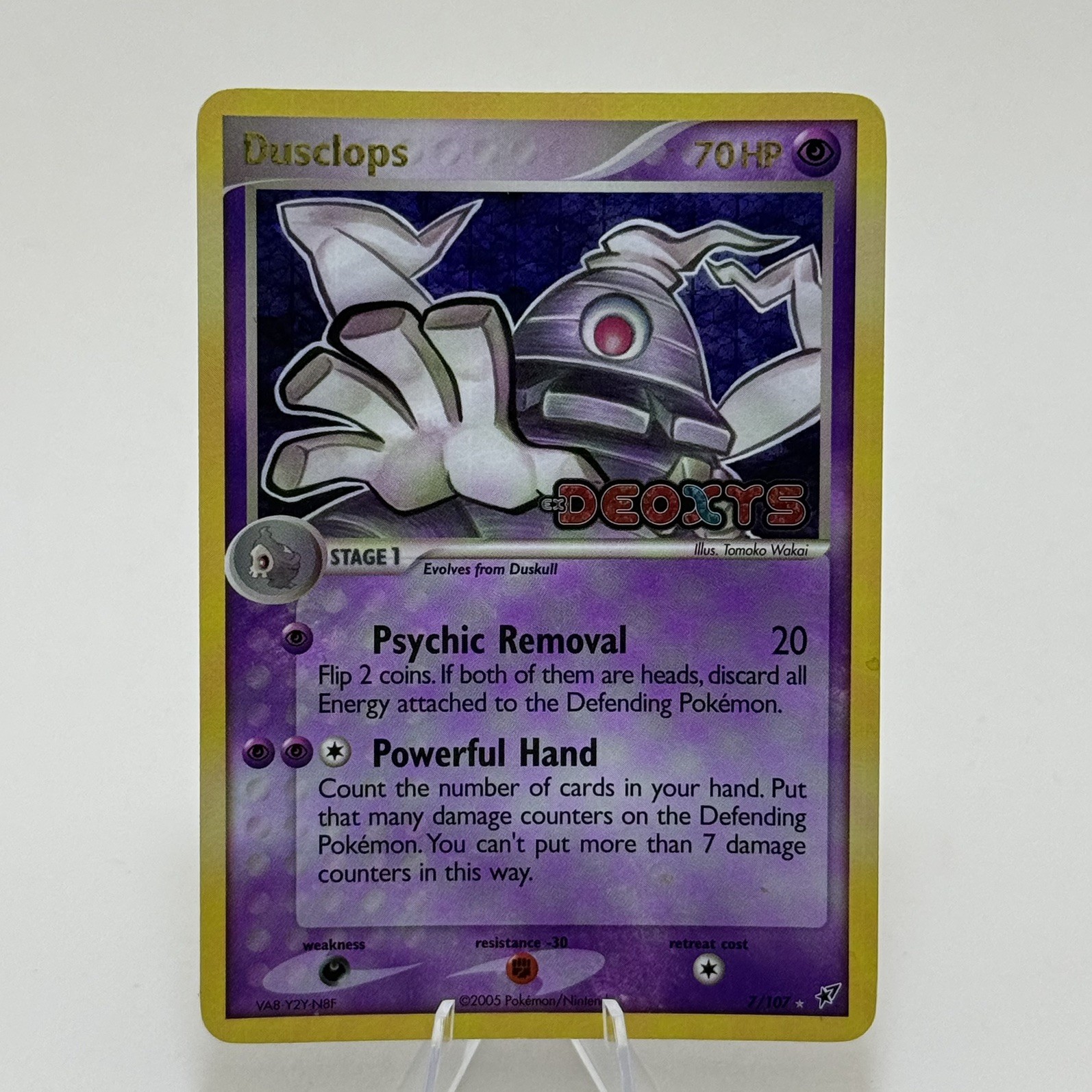 Dusclops Reverse Holo 7/107 EX Deoxys Pokémon TCG