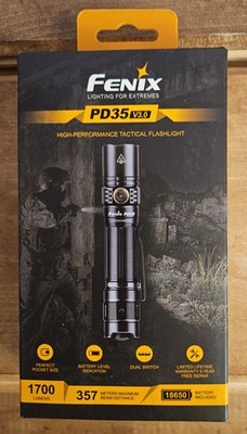 Fenix Flashlight PD35 Version 3.0 Rechargeable LED Flashlight (Black)