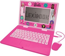 Lexibook, Barbie bilingual educational laptop Spanish/English , large screen