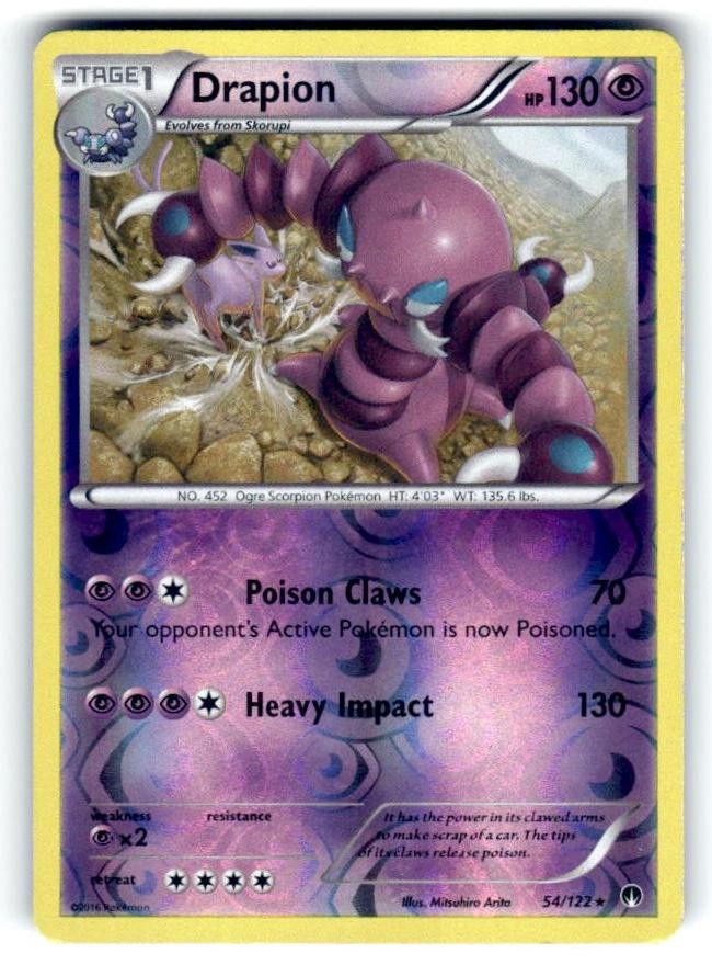 XY - BREAKpoint #54/122 Drapion Reverse Holo