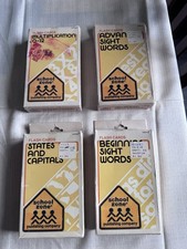 1984 School Zone Publishing Company Flash Cards, Lot Of 4