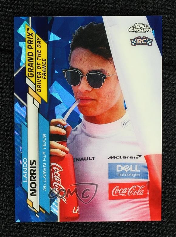 2020 Topps Chrome Sapphire Edition Formula 1 Lando Norris #161 Rookie RC