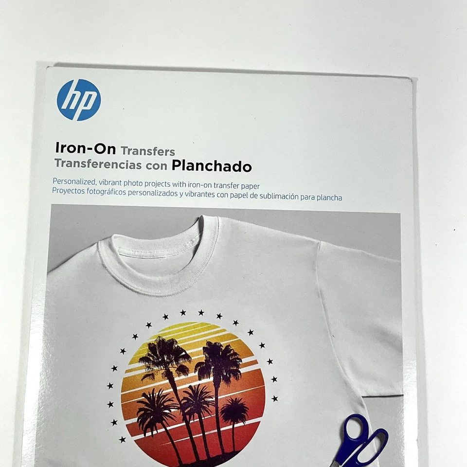 HP Iron-On Transfer Paper 12 Sheets INKJET (8.5" x 11") C6049A SEALED - Image 3 of 4