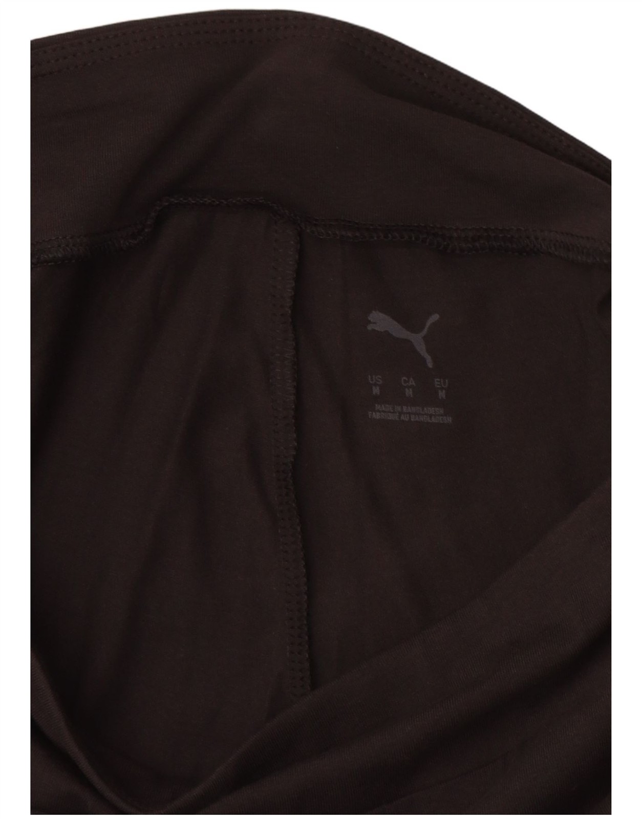 PUMA Womens Graphic Leggings UK 12 Medium  Black Cotton BD29 image 3