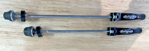 Hope Quick Release Skewers Old Style - Black set good condition 135 & 170mm