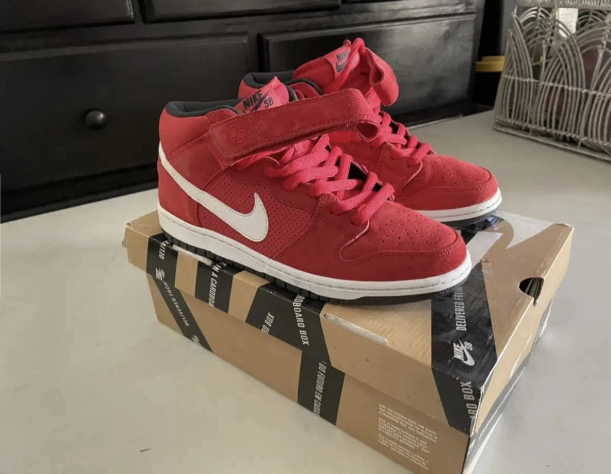 Nike SB Dunk Mid Pro Red - 314383-610 for Sale | Authenticity
