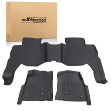 Floor Mats Liner For Toyota Tacoma Double Cab 2005-2015 Tpe Front Rear Row