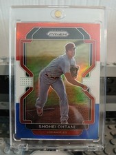 '22 Panini Prizm - Shohei Ohtani - Red White & Blue Prizm - #41 - Dodgers/Angels