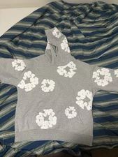 Denim Tears Cotton Wreath Sweatshirt Hoodie Gray Size XL Fits A Large New