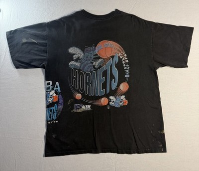 Vintage 90s Charlotte Hornets XXL SalemSportswear NBA Graphic T