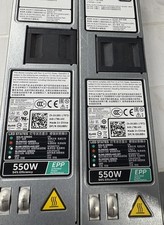  LOT OF 2 GENUINE DELL 550WATT POWER SUPPLIES POWEREDGE R330 R430 / X185V