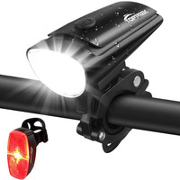 Toptrek Fahrradlicht Set Stvzo Zugelassen Led 30 Lux Vorne Hinten Mit Halterung