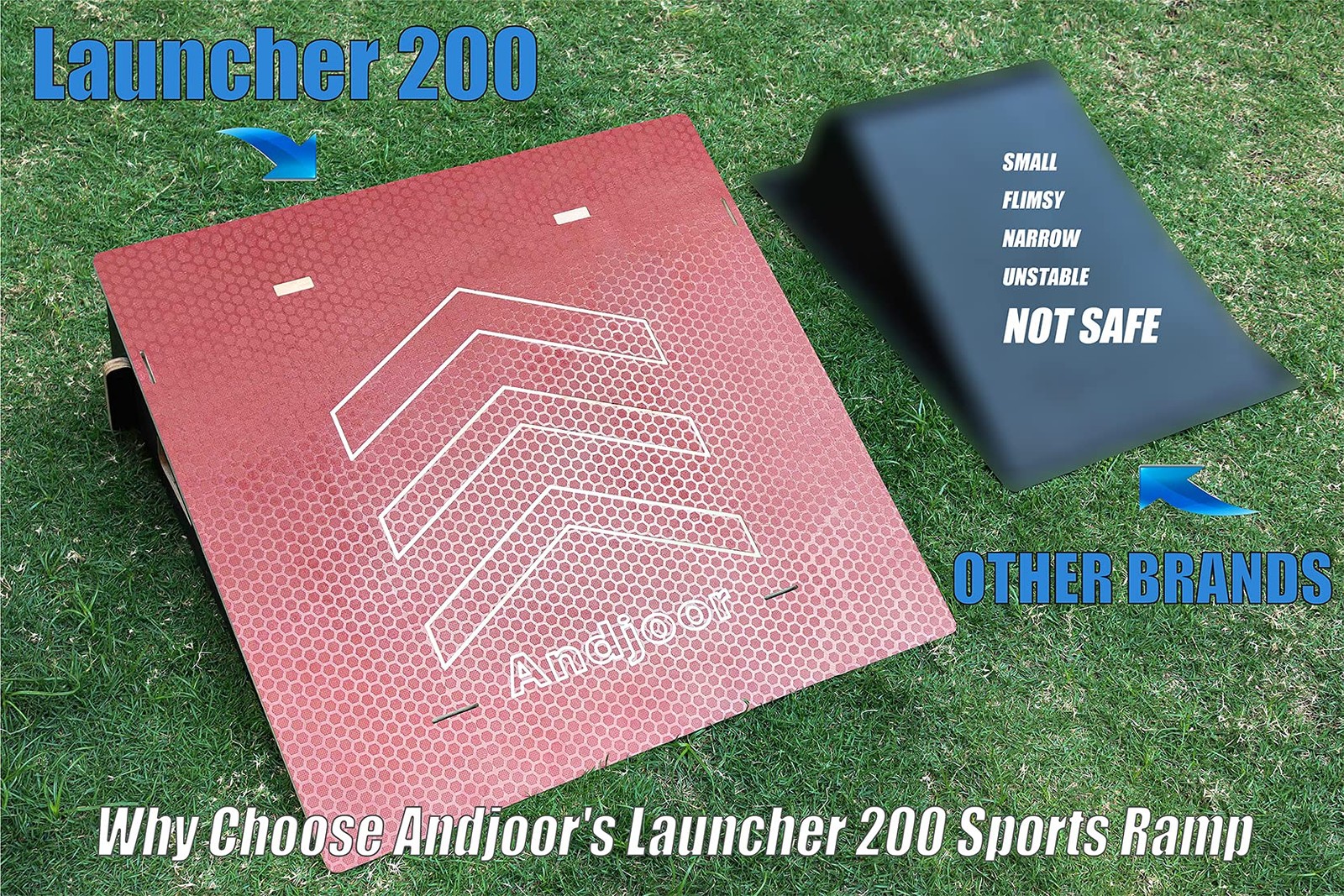 Kids Skateboard, BMX, Scooter, RC Car & Dirt Bike Ramp with Jumps