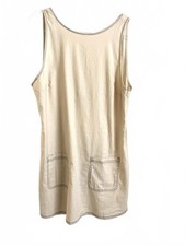 Urban Outfitters | NWT Women’s Cream Beige Linen Low Back Tank Mini Dress L