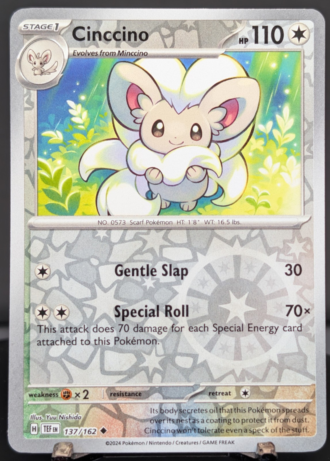 Pokemon Cinccino #137/162 English Temporal Forces Reverse Holo