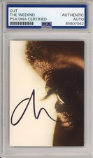 The Weeknd SIGNED Hurry Up Tomorrow Album Photograph Card Autograph PSA DNA COA