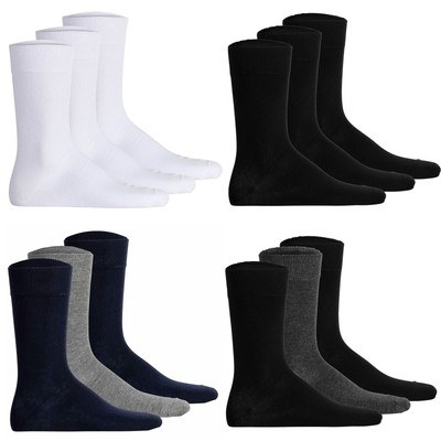 Hudson Unisex Socks, 3-Pack - Easy, Comfort Band, Basic Socks, Solid Color