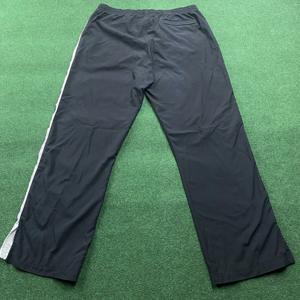 Винтажные мужские спортивные штаны Nike M черные с вышивкой Swoosh Y2K мешковатые 33x32 - Изображение 3 из 4