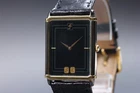Vintage 1986 NEAR MINT SEIKO 7430-5630 Tank Black Quartz Men's Watch From JAPAN