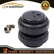 Air Spring Bag+Fitting Standard 2500 lb 1/2"npt Single Port Universal Heavy Duty