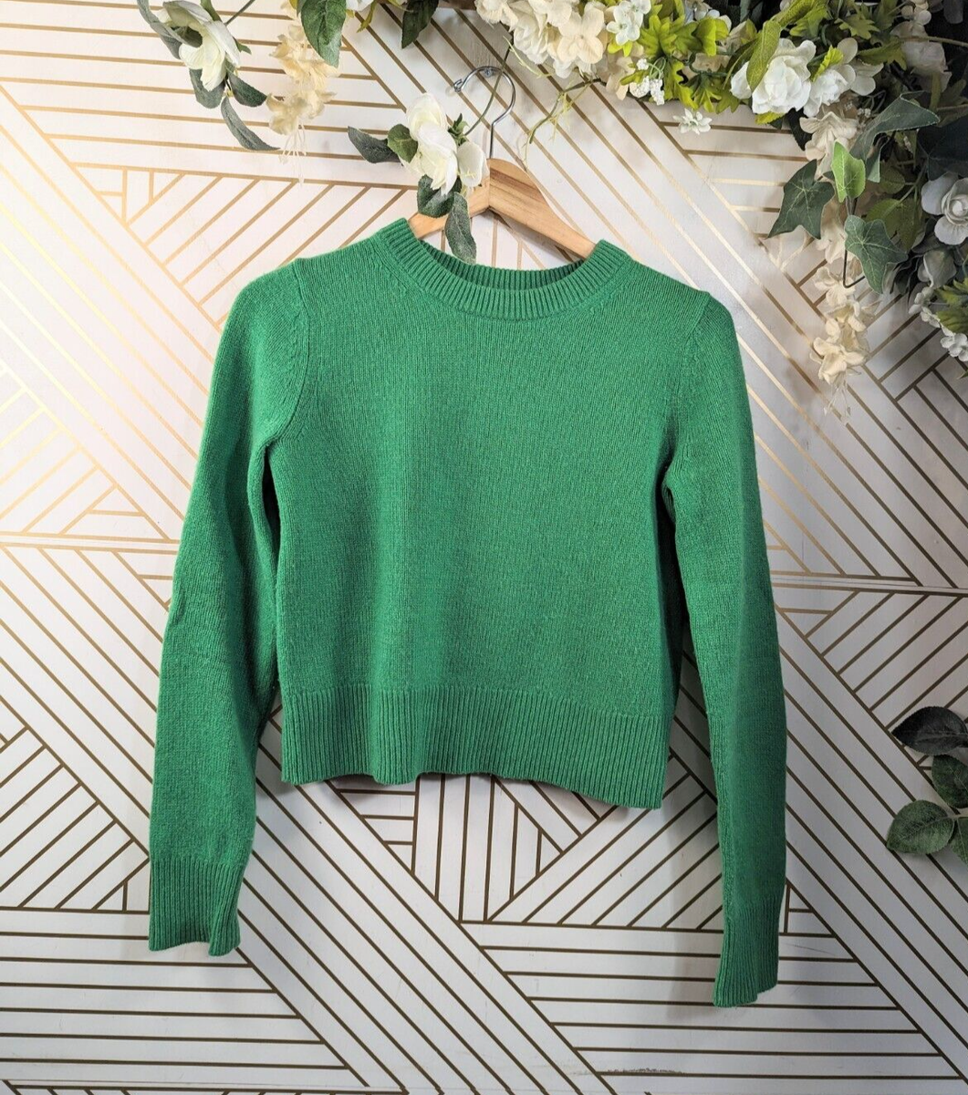 LVC 美品 SPACE CADET サマーニット L グリーン levi's ALC Women's Wooster Sweater Green Cropped Long Sleeve Pullover