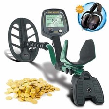 LCD Metal Detector Gold Finder Deep Waterproof Coil W/ Headphone Backpack Shovel