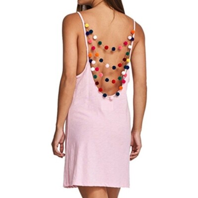 Pitusa Pink Cover Up Mini Dress Sz Standard Pompom Barbie Beach Resort | eBay Pitusa Pink Cover Up Mini Dress Sz Standard Pompom Barbie Beach Resort | eBay