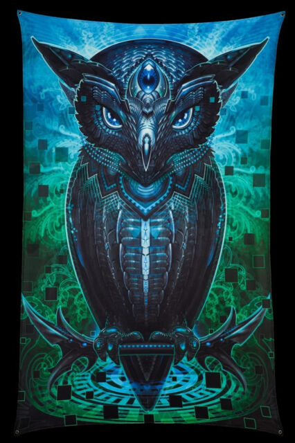 Owl The Wise one Waz Shop tapestry Very Cool