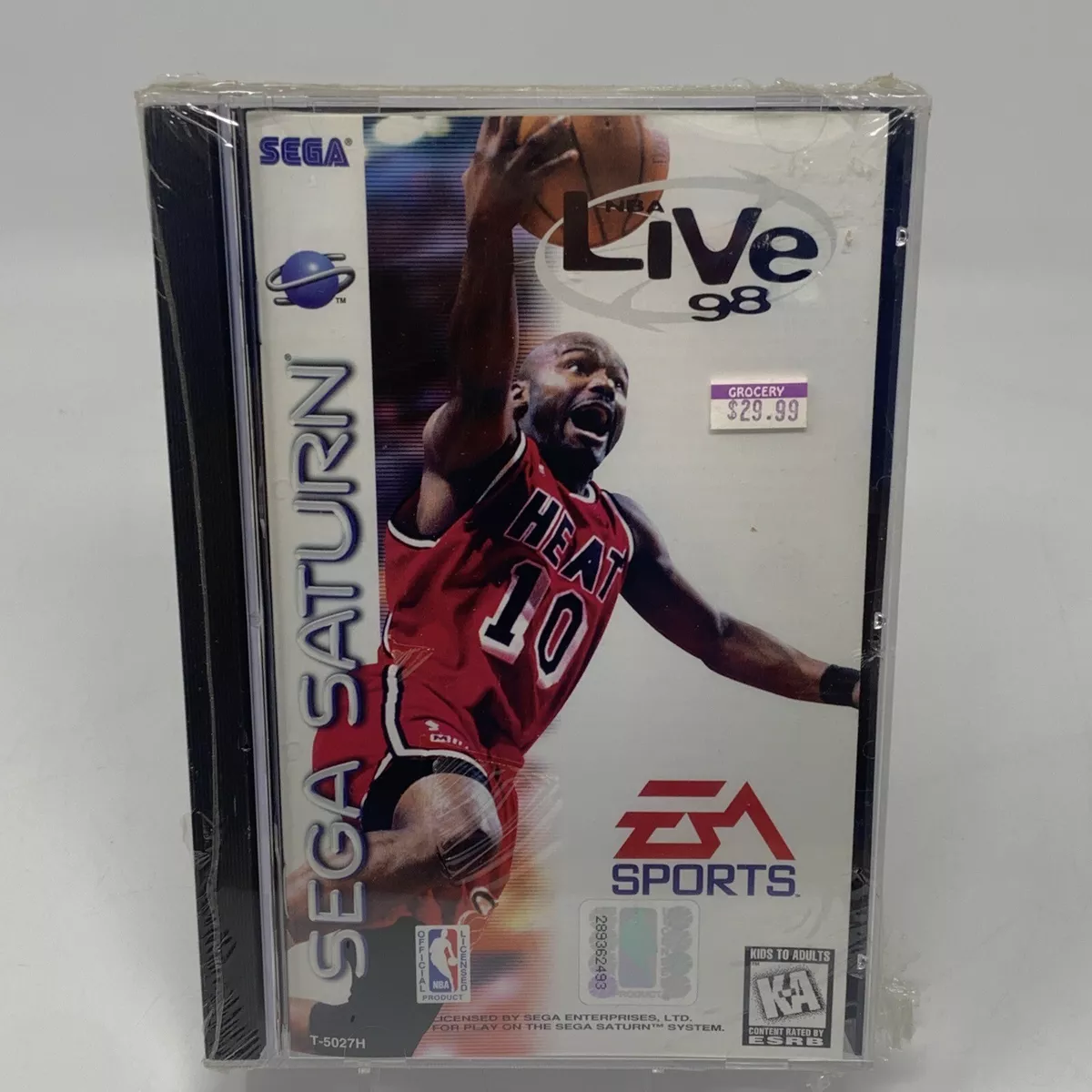 NBA Live 98 for the Sega Saturn (Sat) New, Factory Sealed (Torn seal) Authentic 14633078411 eBay