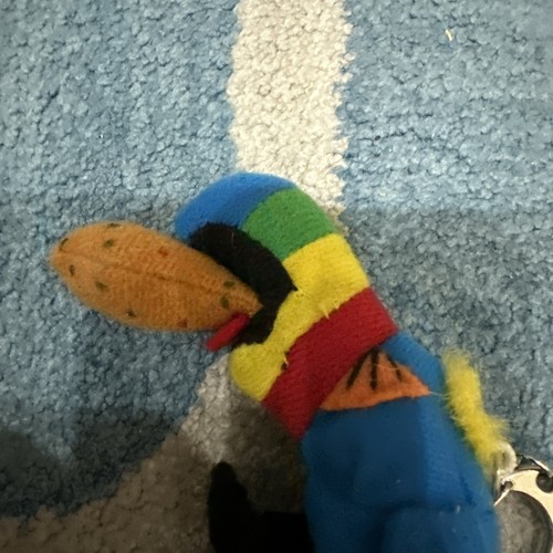 Teeny Weenie Meanies Hurley the toucan Plush Soft Toy Figure Keychain nwt - Picture 3 of 4