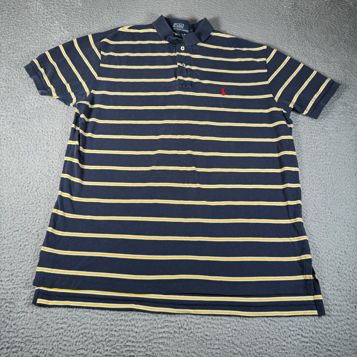 philme polo  navy×yellow size4 Polo Ralph Lauren Polo Shirt Mens XL Navy Blue Yellow