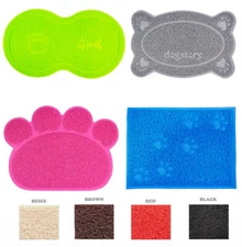 Pet Dog Bowl Feeding Food Non Slip Placemat Cat Litter Catcher Mat Waterproof