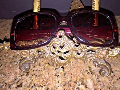 AUTHENTIC GUCCI GG 3537 5E7 HAVANA BROWN PLASTIC HORSE BIT  display picture 1