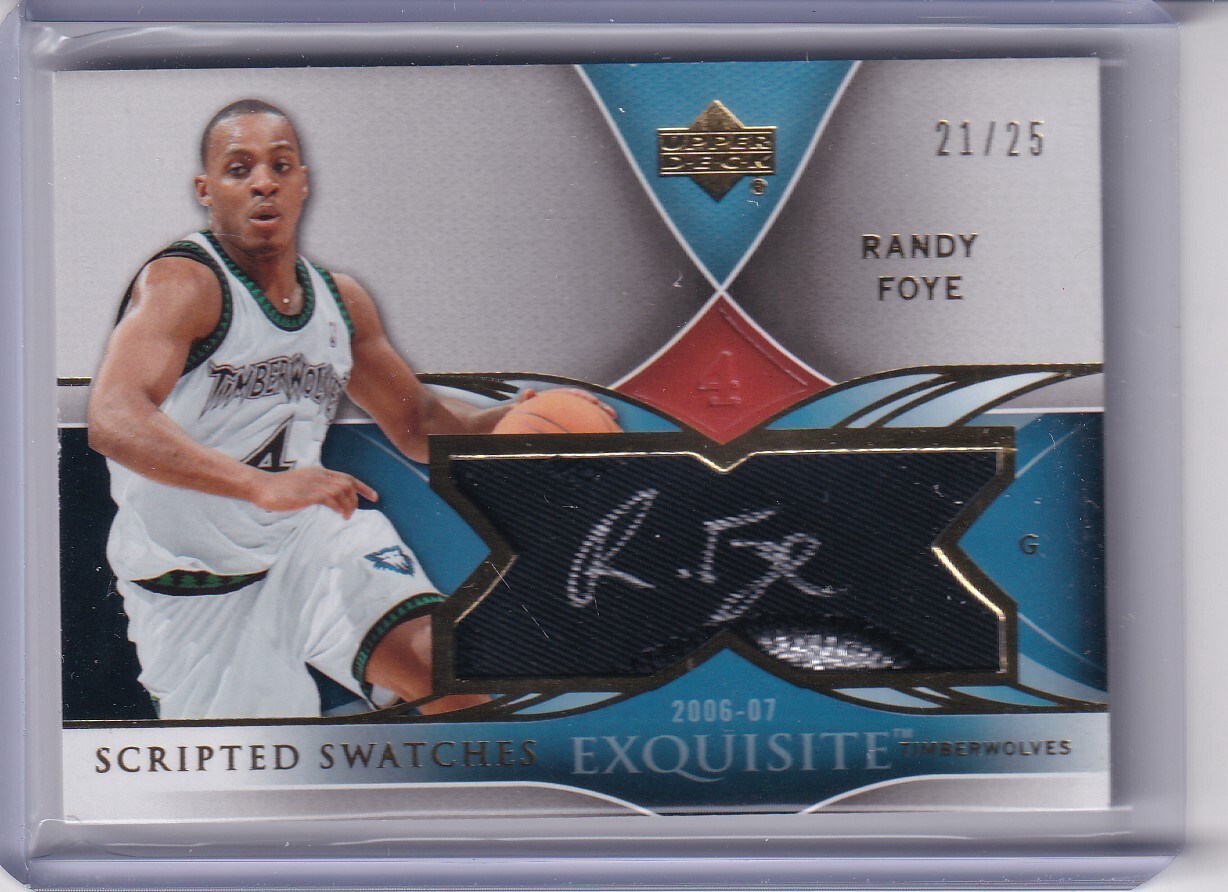 UPPER DECK EXQUISITE BASKETBALL PATCH AUTO