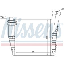 Ladeluftkühler Turbokühler LLC NISSENS für VW Touareg 7P5 7LA 7L6 7L7 Audi Q7