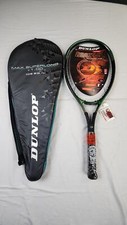 Dunlop Max Super Long Tennis Racket w/ Cover - 4 1/2 in, Longbody, OS, Vintage