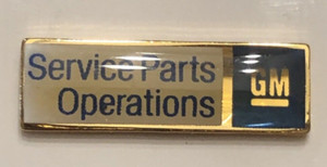 vintage General Motors GM Service Parts Operations Lapel Pinback