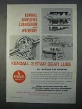 1966 Kendall Motor Oils Ad - Simplifies Lubrication
