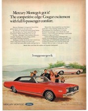 1968 Mercury Montego And Cyclone Fastback Automobile Car 1967 Vintage Ad