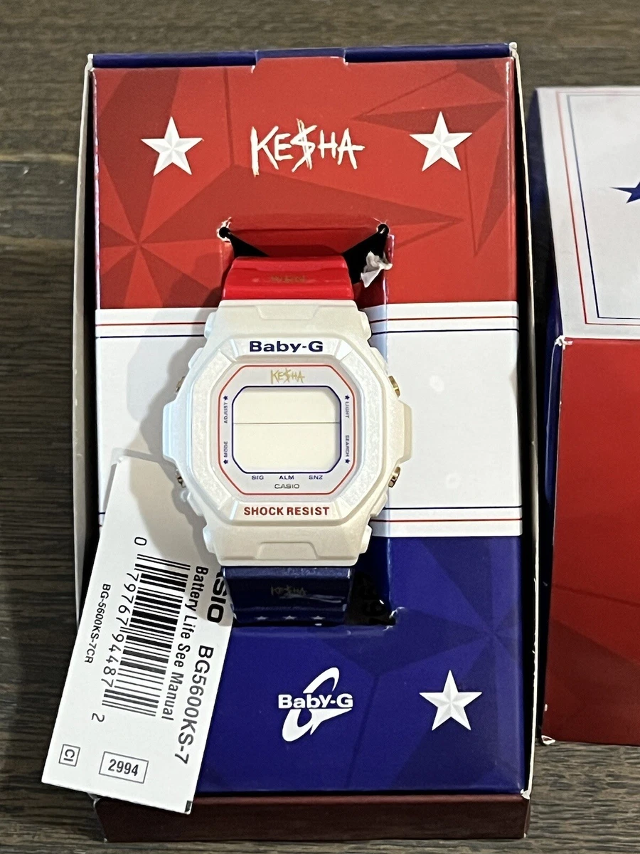 CASIO Casio Baby-G BG-5600KS KESHA “KE$HA” Limited Edition Red White Blue
