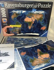 Ravensburger World Map Augmented Reality 1000 Pc Jigsaw Puzzle  Quiz Game App