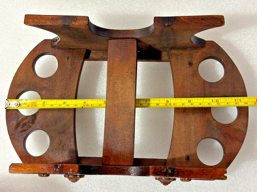 Rare Wood Barrel Decanter Set With 6 Shot Glasses & Stand ~ Vintage & Unique 12" - Picture 17 of 20