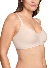 Warner Women's Seamless Wireless Lightly Lined Comfort Bra Butterscotch L